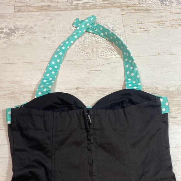 Vintage Rare Tripp NYC Pin Up Polka Dot Halter Top - Picture 8 of 9